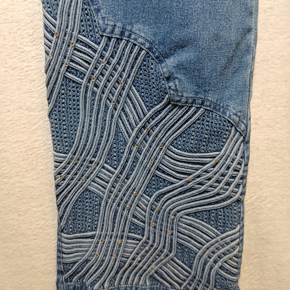 SHOWOFF WOMEN  DENIM BLUE JEANS SIZE 14 - Picture 2 of 8